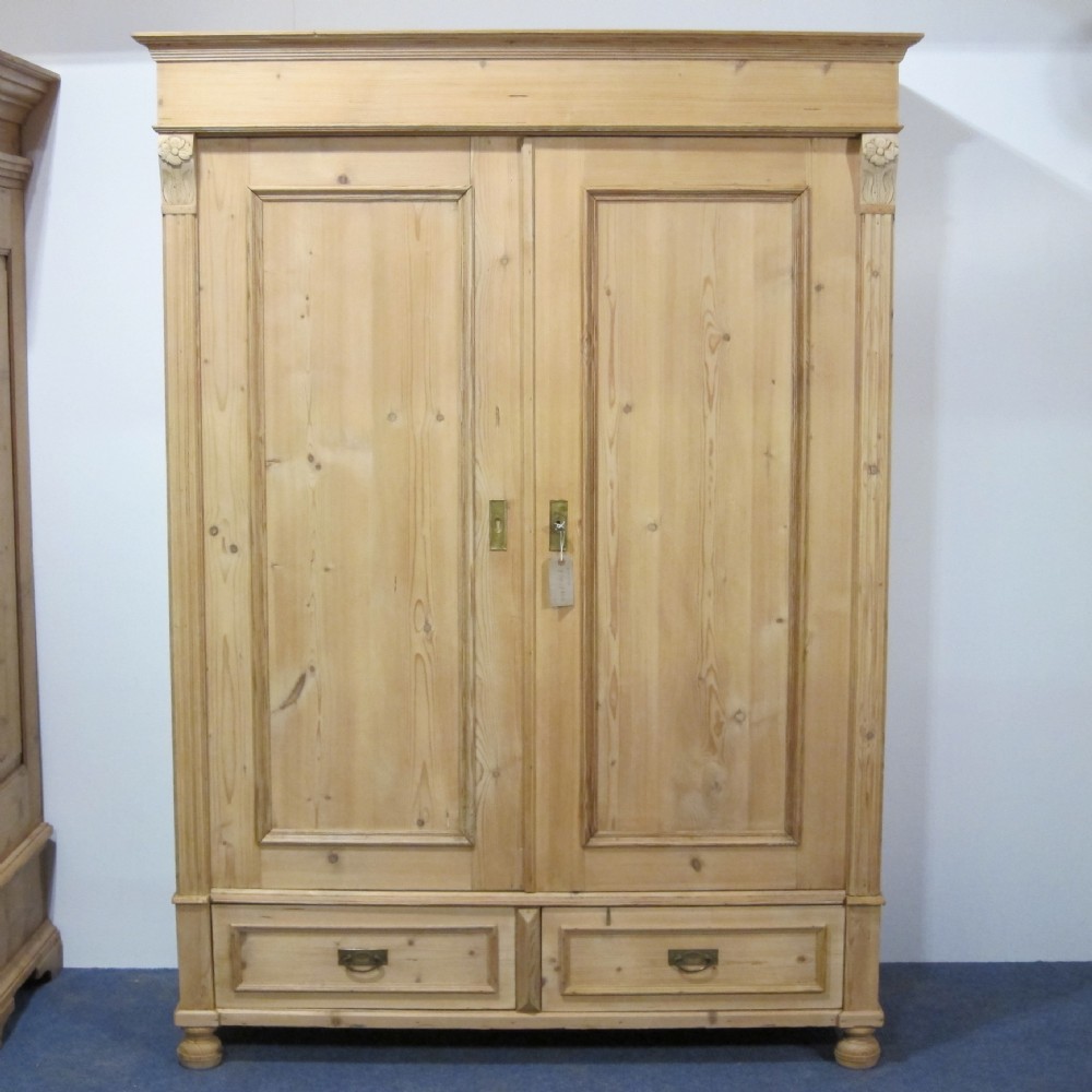 Antique pine wardrobe