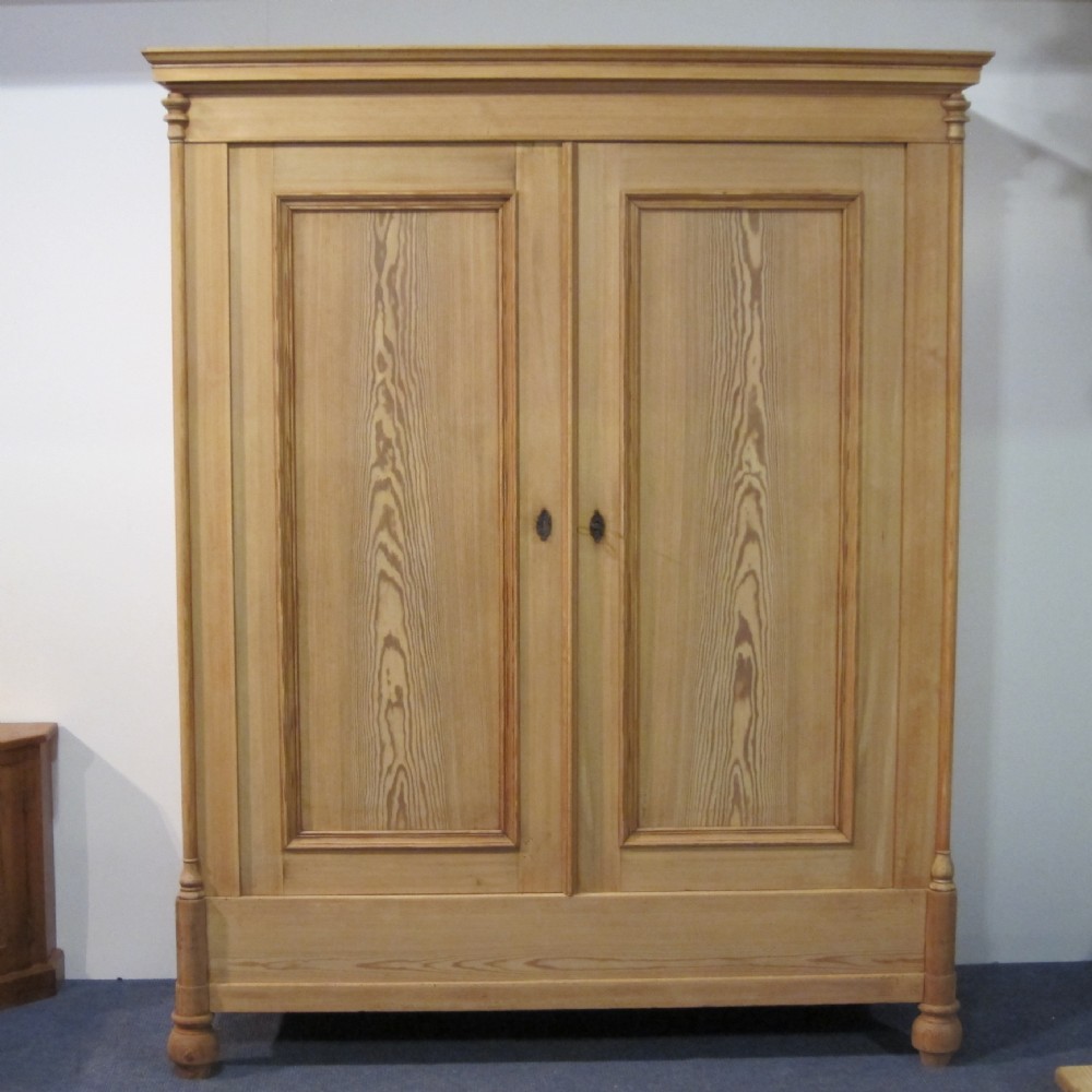 Large antique pine wardrobe - dismantles