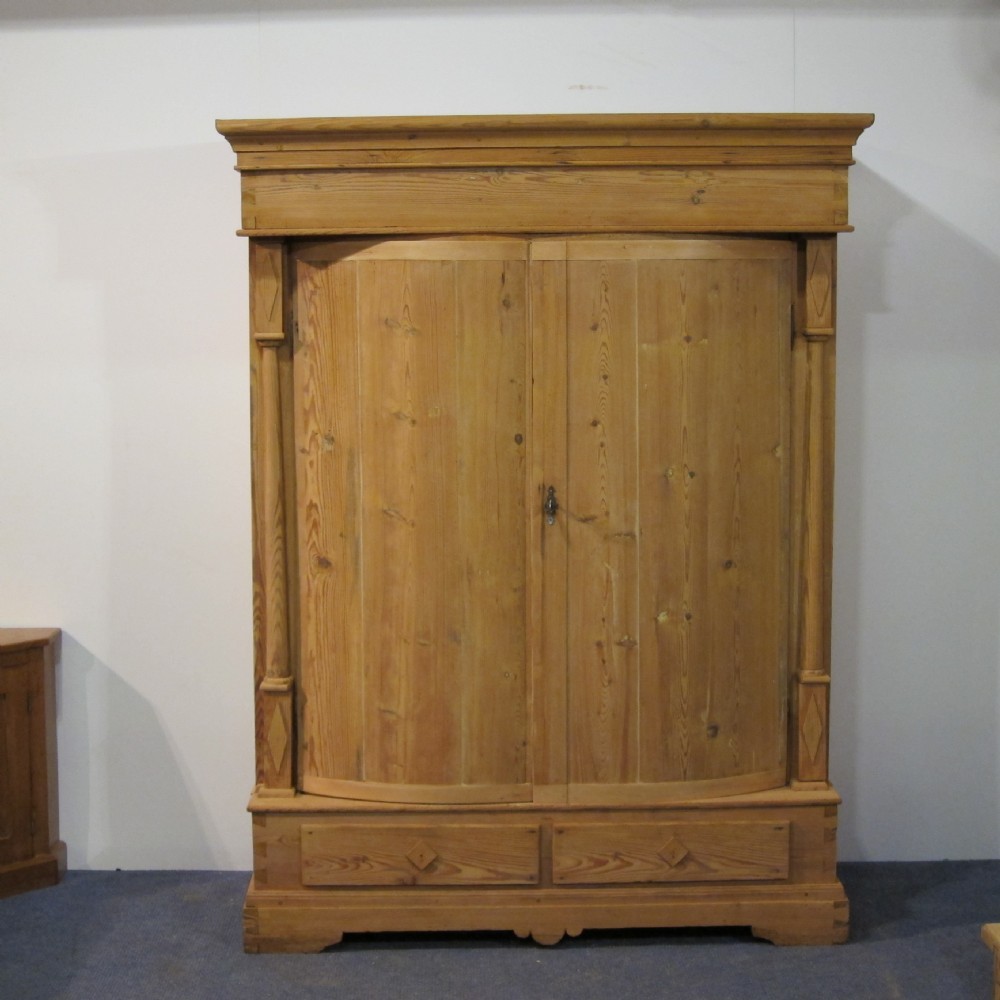 Very Old, Antique Pine Double Wardrobe c.1800
