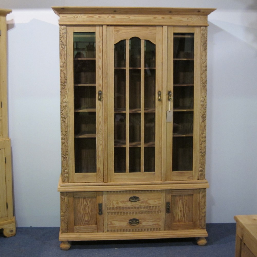 Art Nouveau Glazed Bookcase