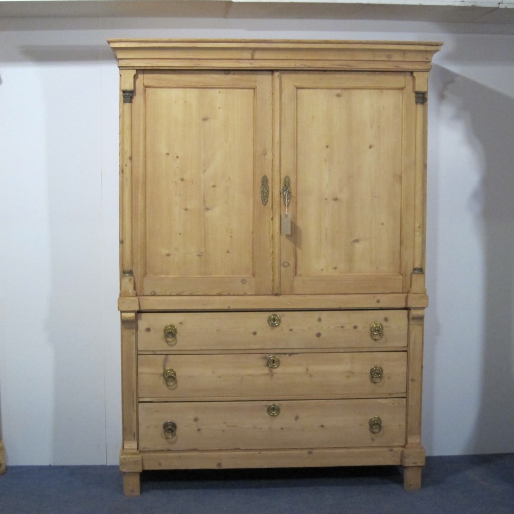 Splendid Antique Dutch Linen Press c1900