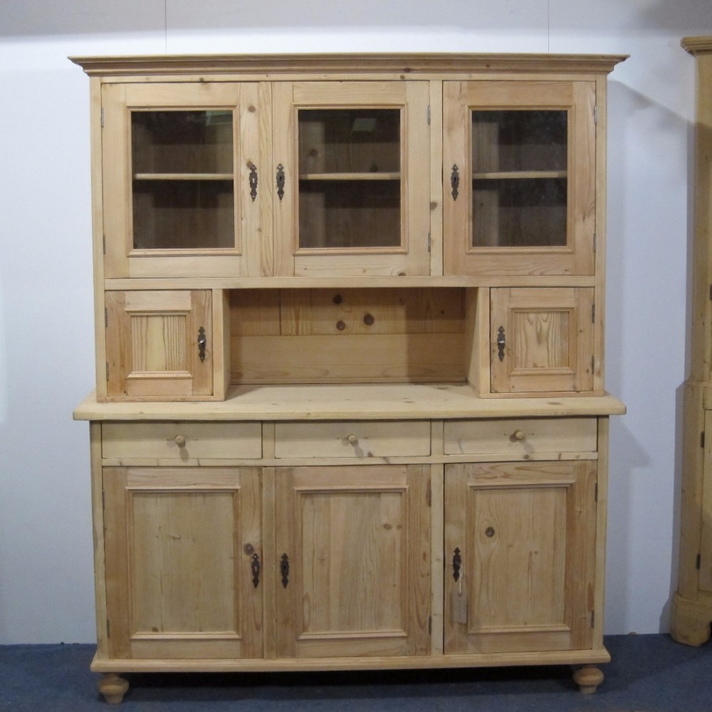 Large Three Door Antique Dresser 