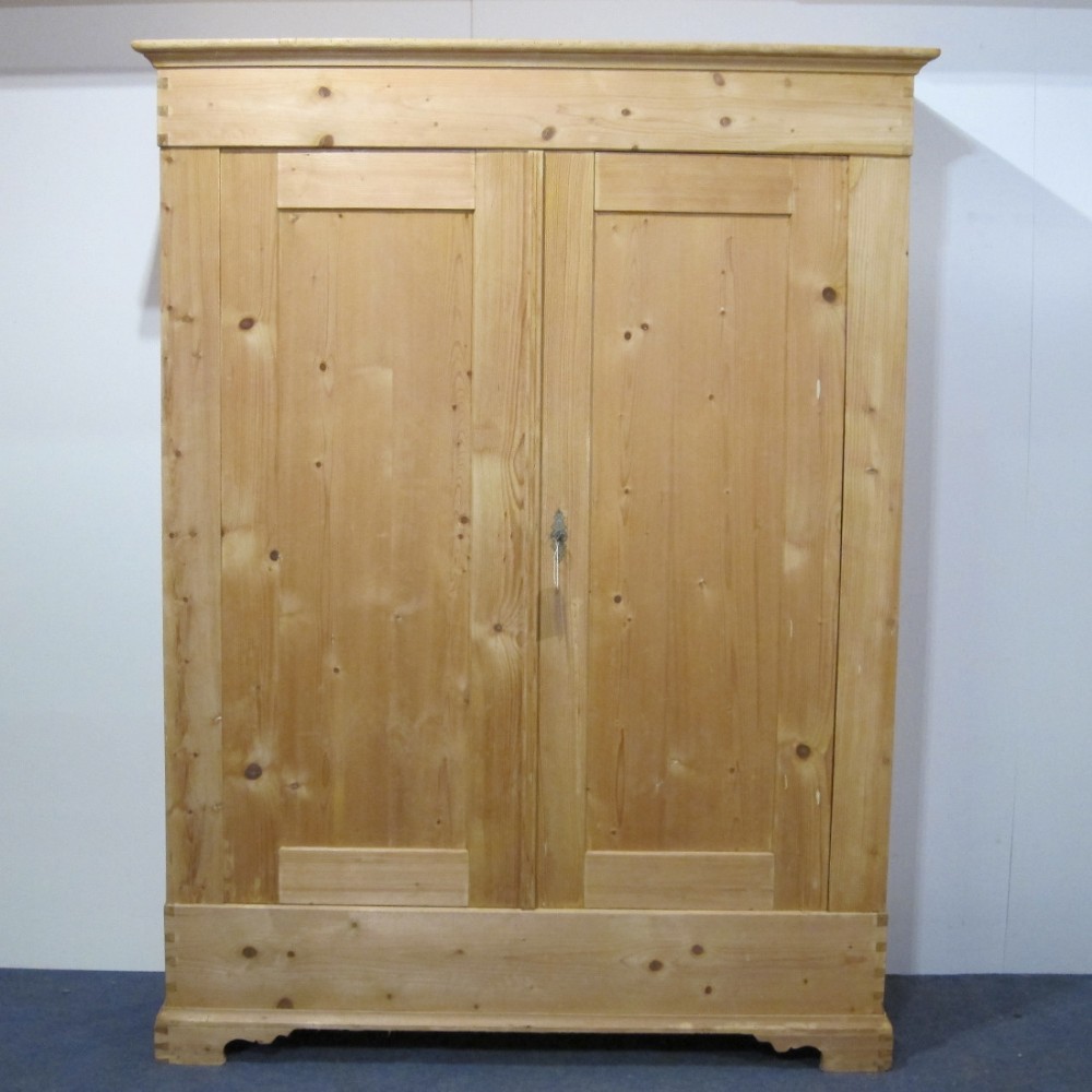 Classic, Solid, Antique Double Wardrobe 