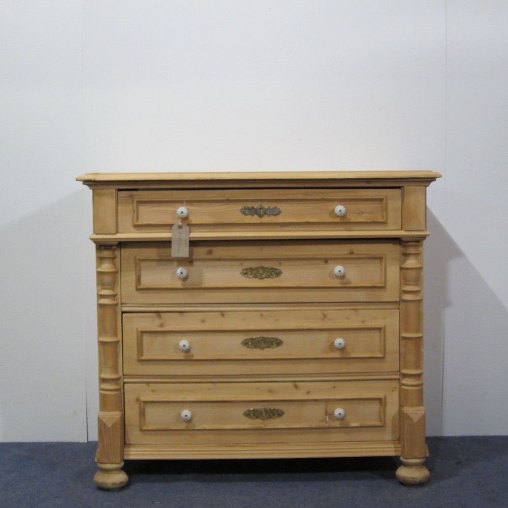 Large Stunning Antique Pine Chest of Drawers
