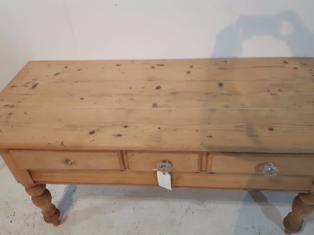 Victorian Pine Farmhouse Preparation Table  View IV