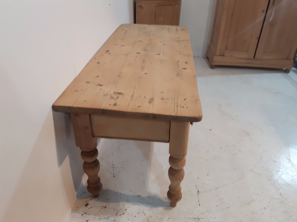 Victorian Pine Farmhouse Preparation Table  View V