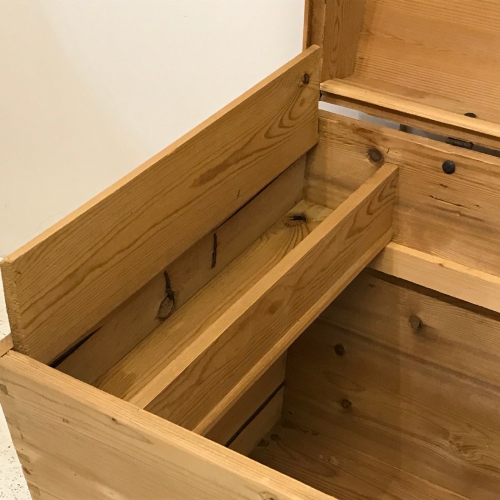 Large Dome Shape Old Pine Chest  View VI