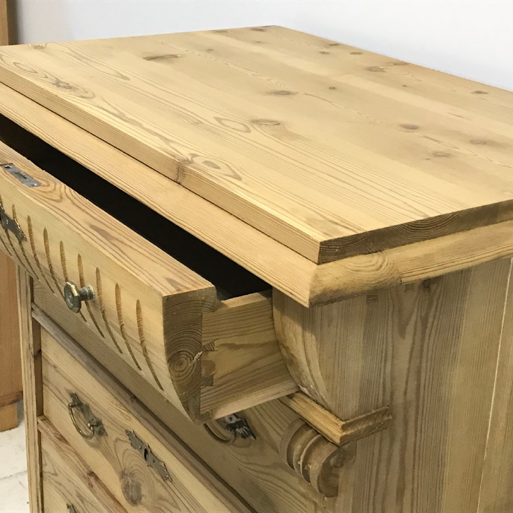 Antique Pine Danish Bank of Drawers c.1910 View V