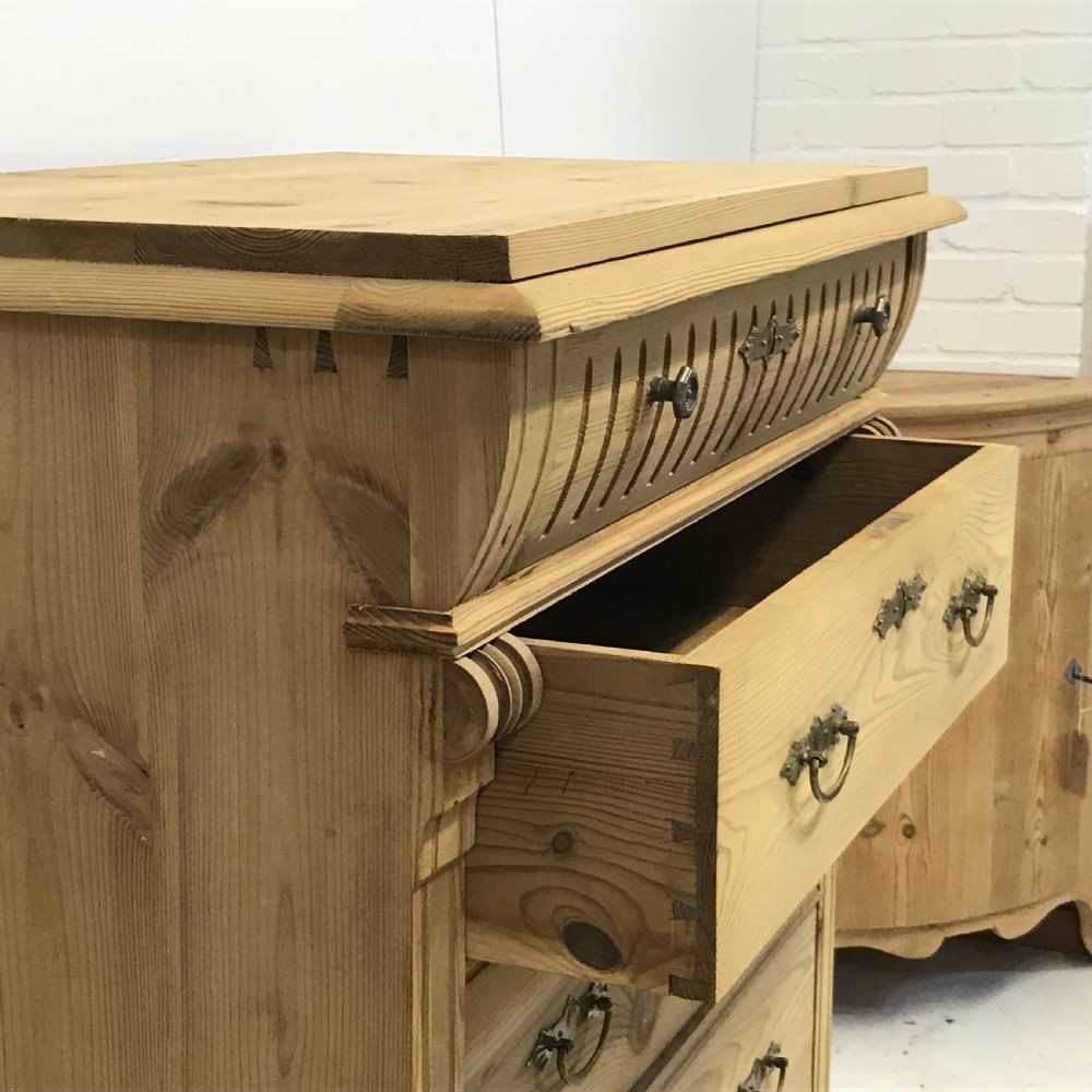 Antique Pine Danish Bank of Drawers c.1910 View VI