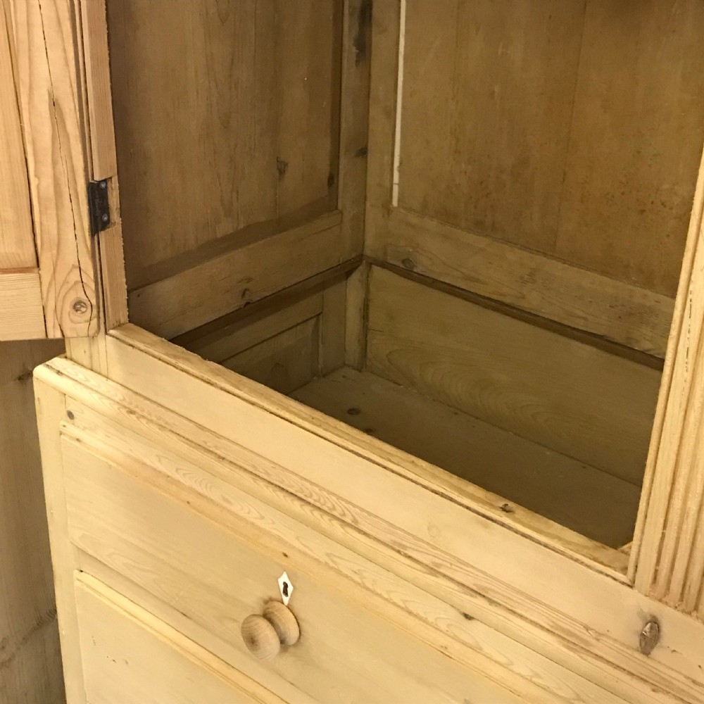 Very Large 19th Century Pine Linen Press View IV