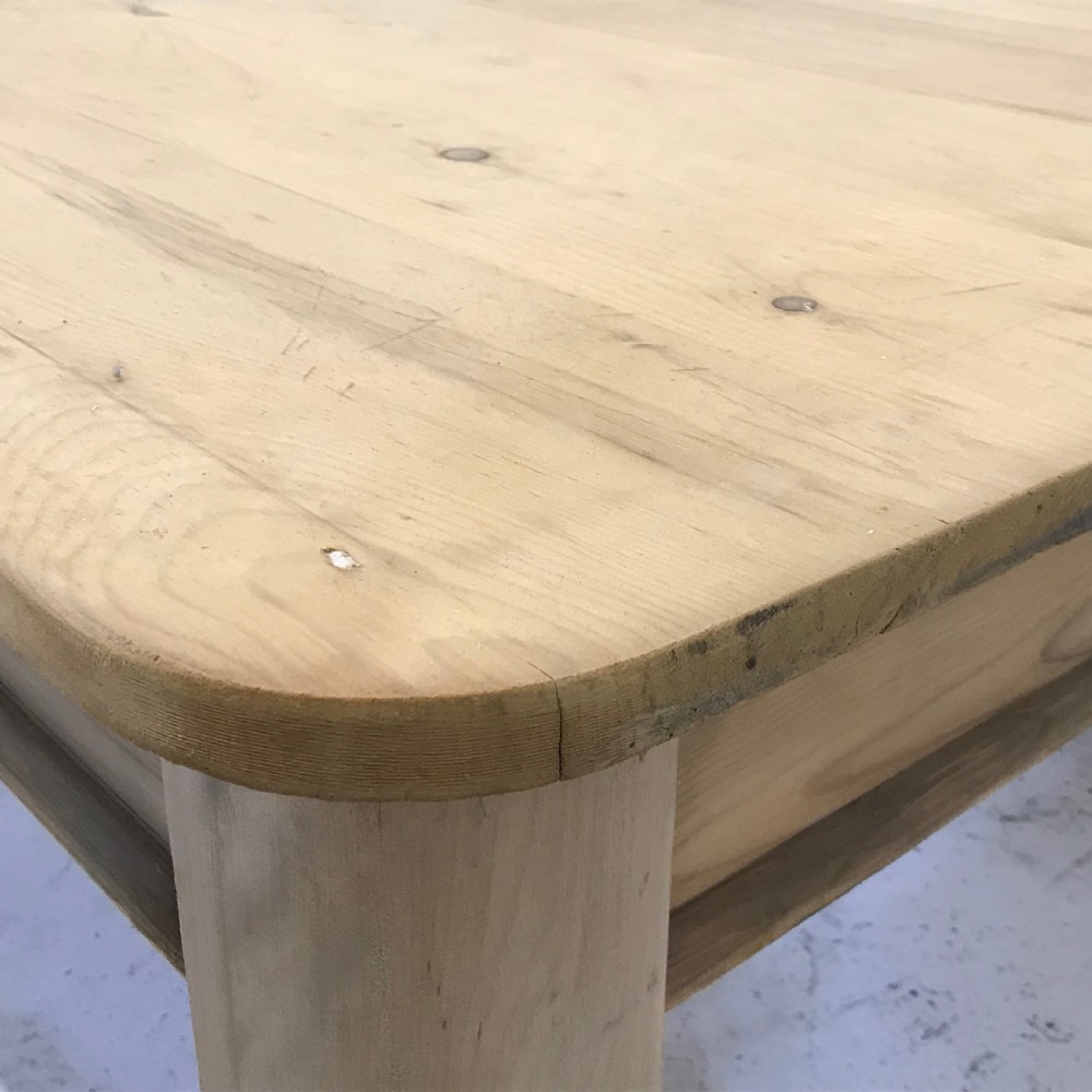 Victorian Pine Farmhouse Table with Turned legs  View VII