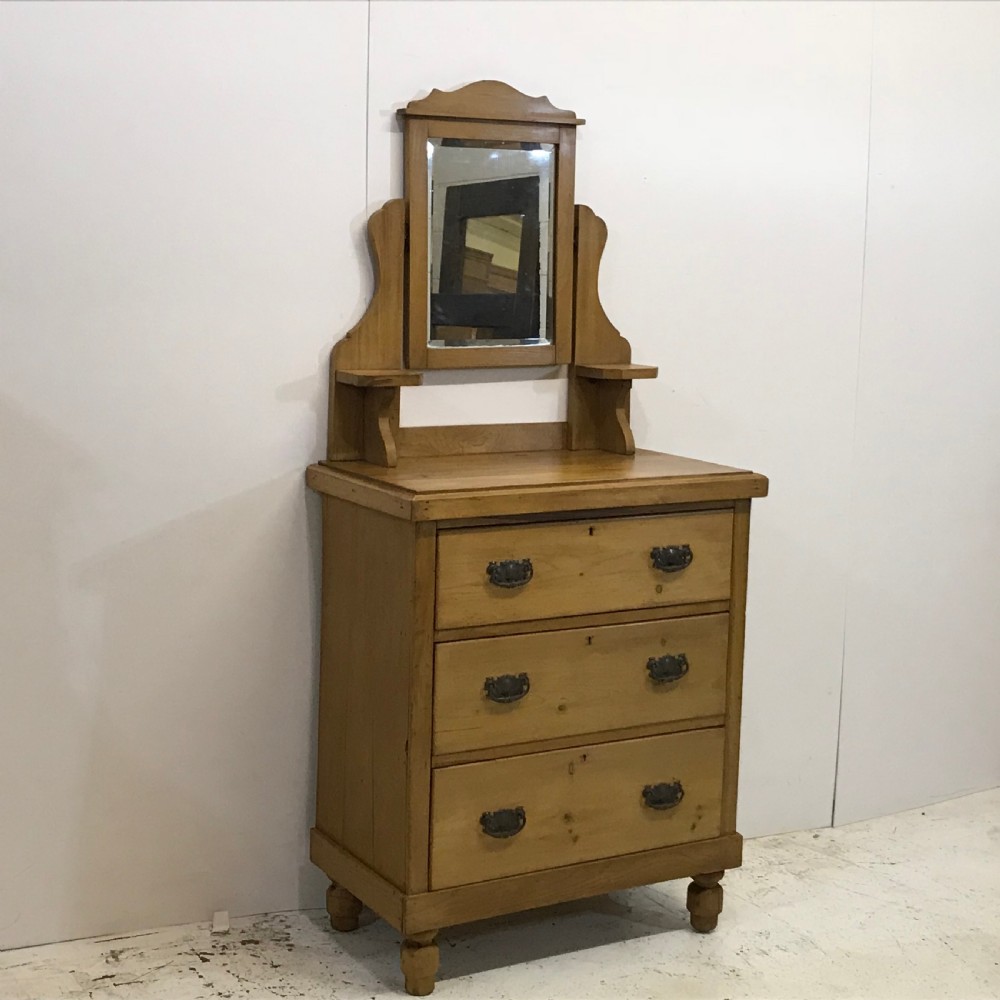 OLD ENGLISH PINE DRESSING CHEST  View II
