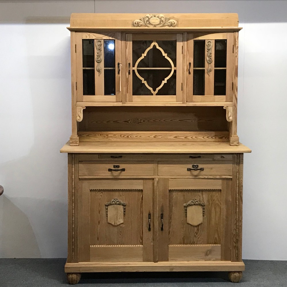 Large Old Pine German Dresser c.1925