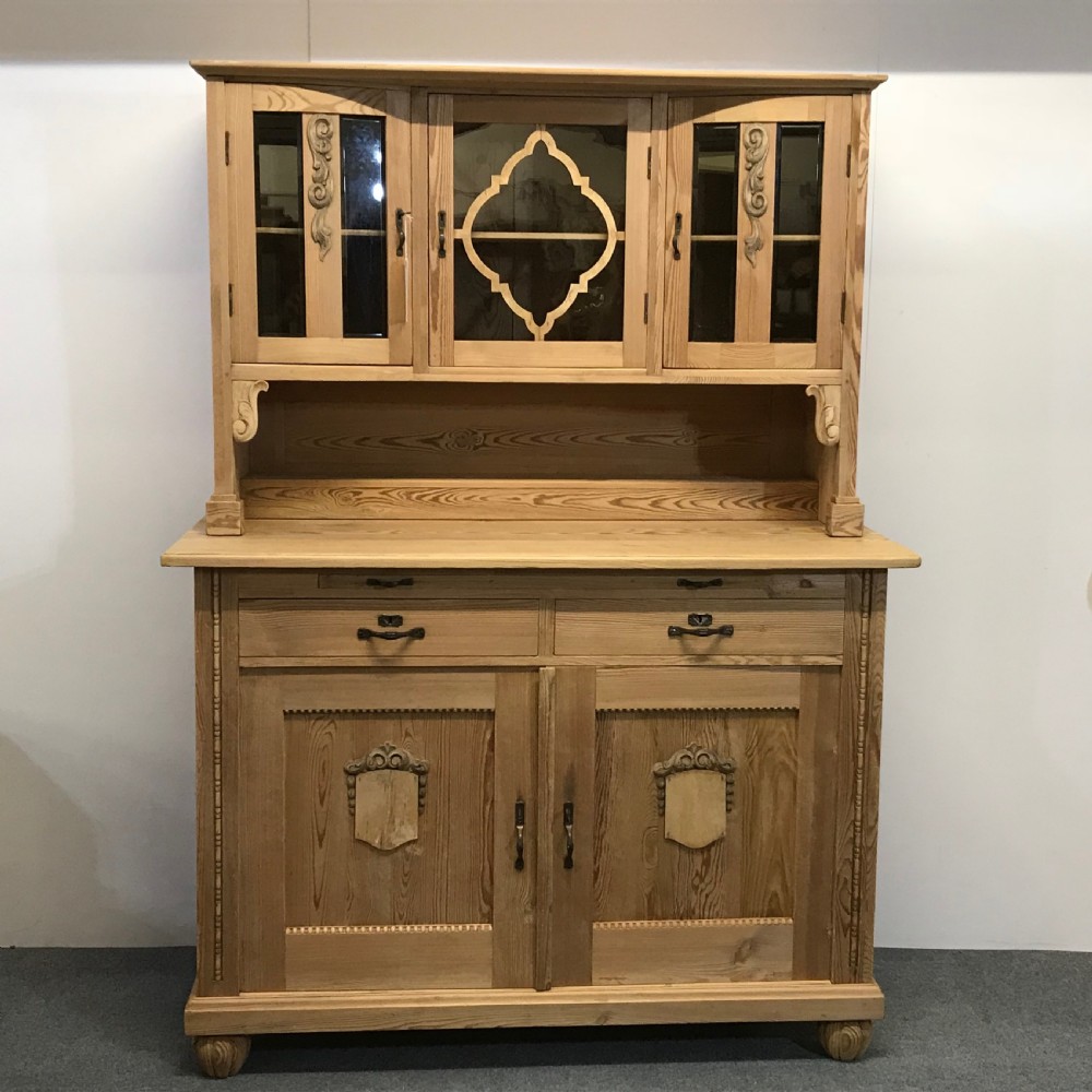 Large Old Pine German Dresser c.1925 View IV