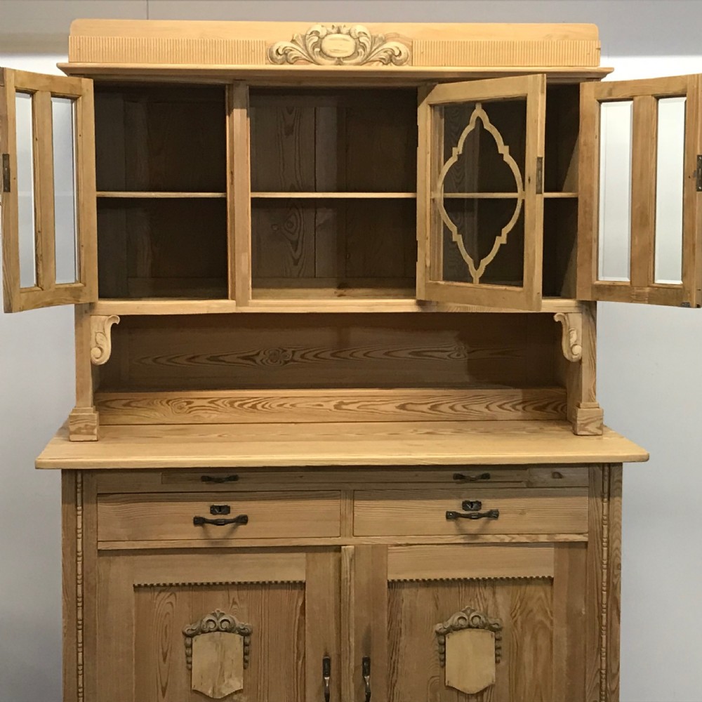 Large Old Pine German Dresser c.1925 View X