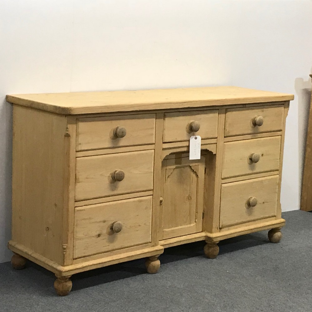 Victorian Yorkshire Pine Kitchen Farmhouse Sideboard View II