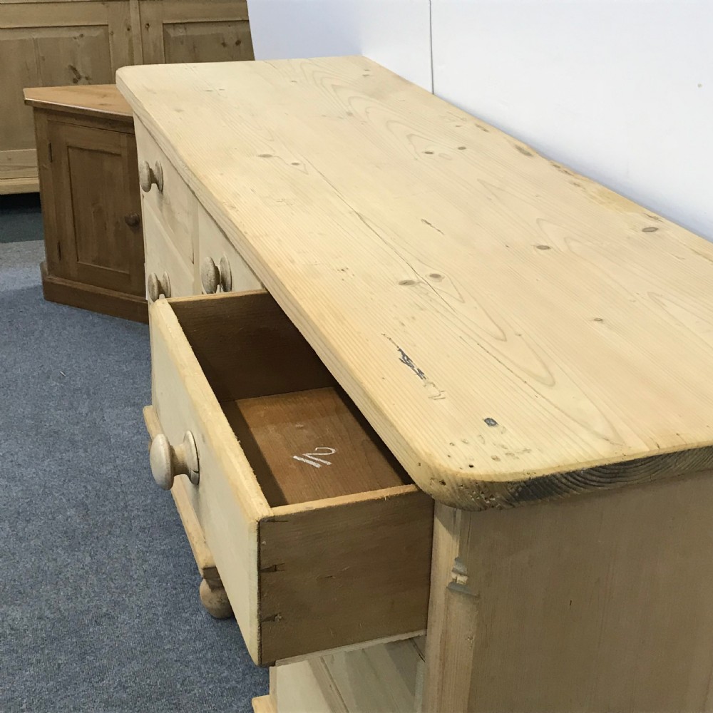 Victorian Yorkshire Pine Kitchen Farmhouse Sideboard View IV
