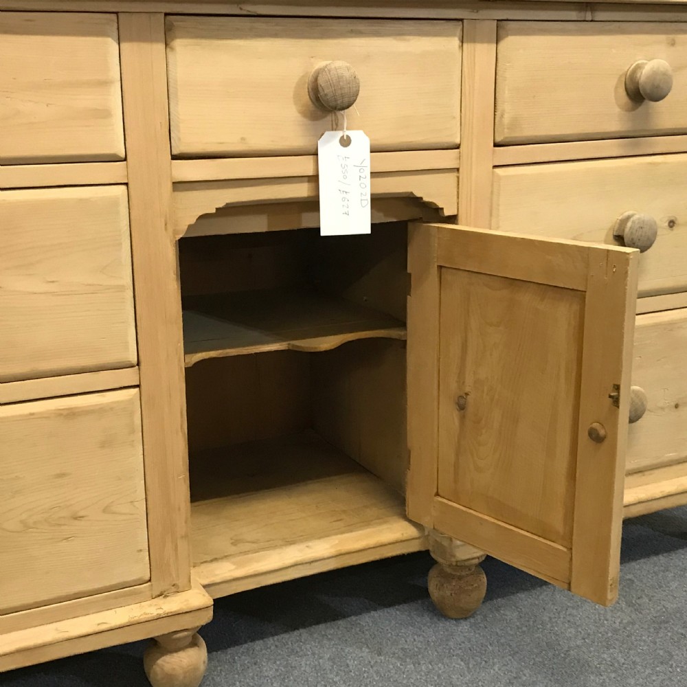 Victorian Yorkshire Pine Kitchen Farmhouse Sideboard View V