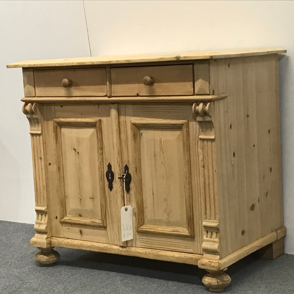 Charming Little Antique Pine Bedside Cupboard View II