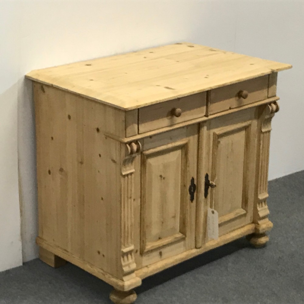 Charming Little Antique Pine Bedside Cupboard View III