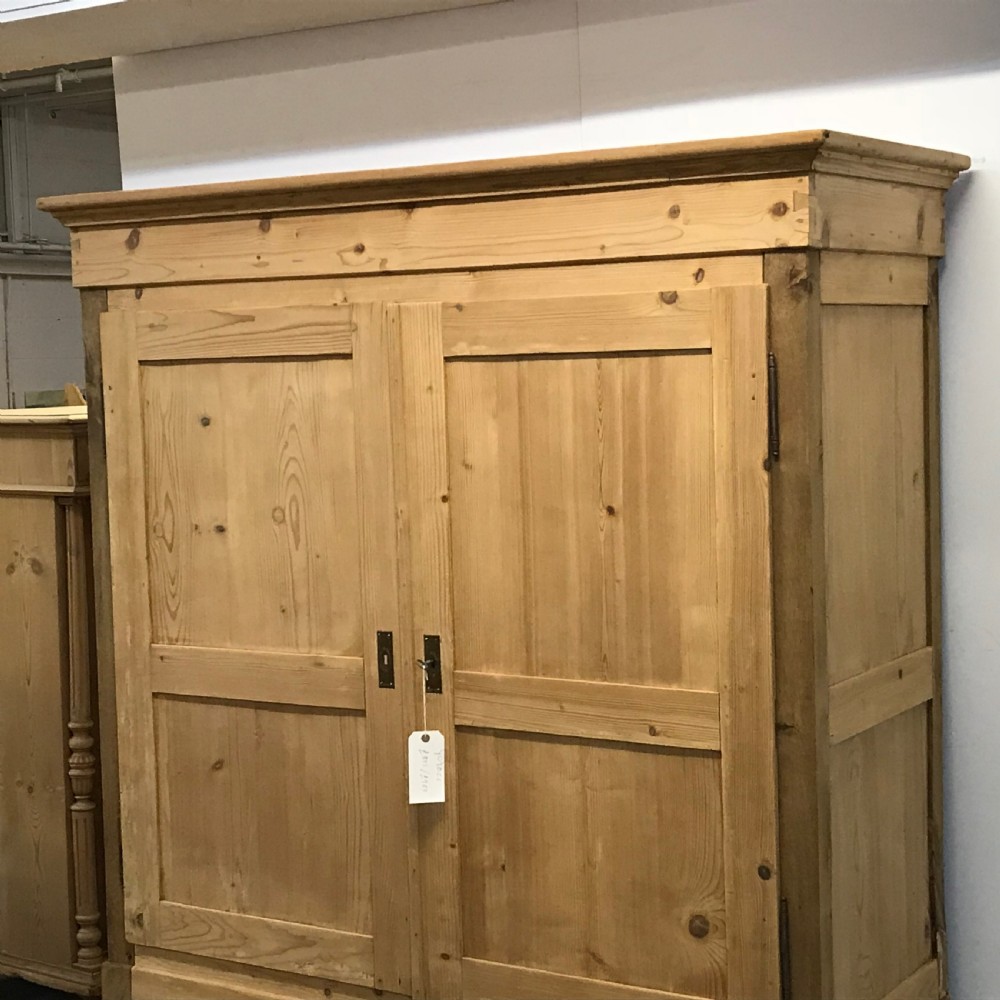 Old Pine Double Wardrobe c.1900 View III