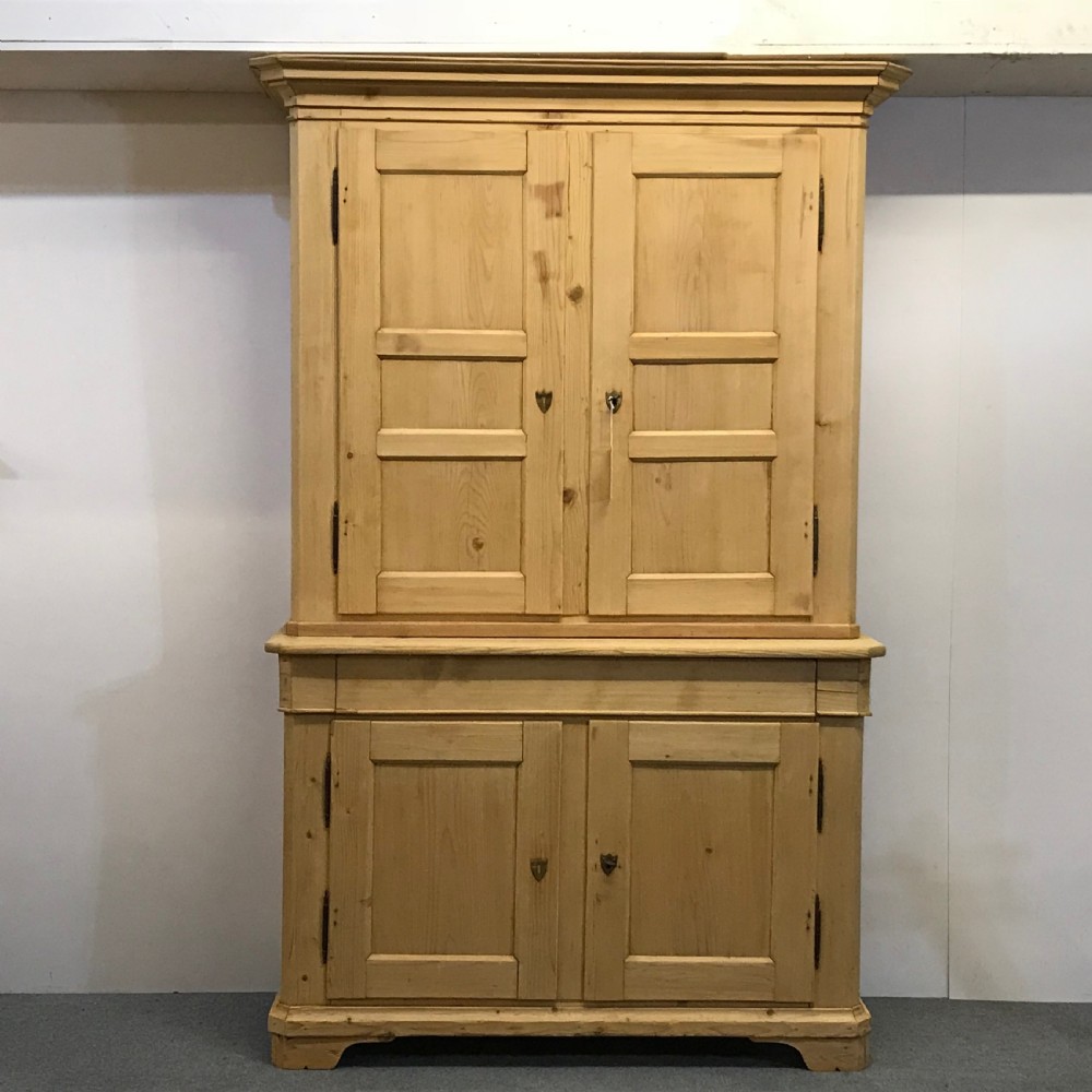 Stunning 19th Century Large French Pine Housekeepers Cupboard 