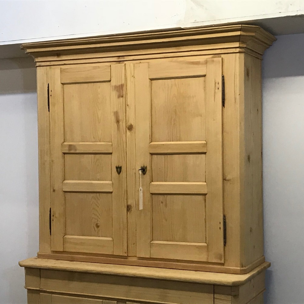 Stunning 19th Century Large French Pine Housekeepers Cupboard  View V