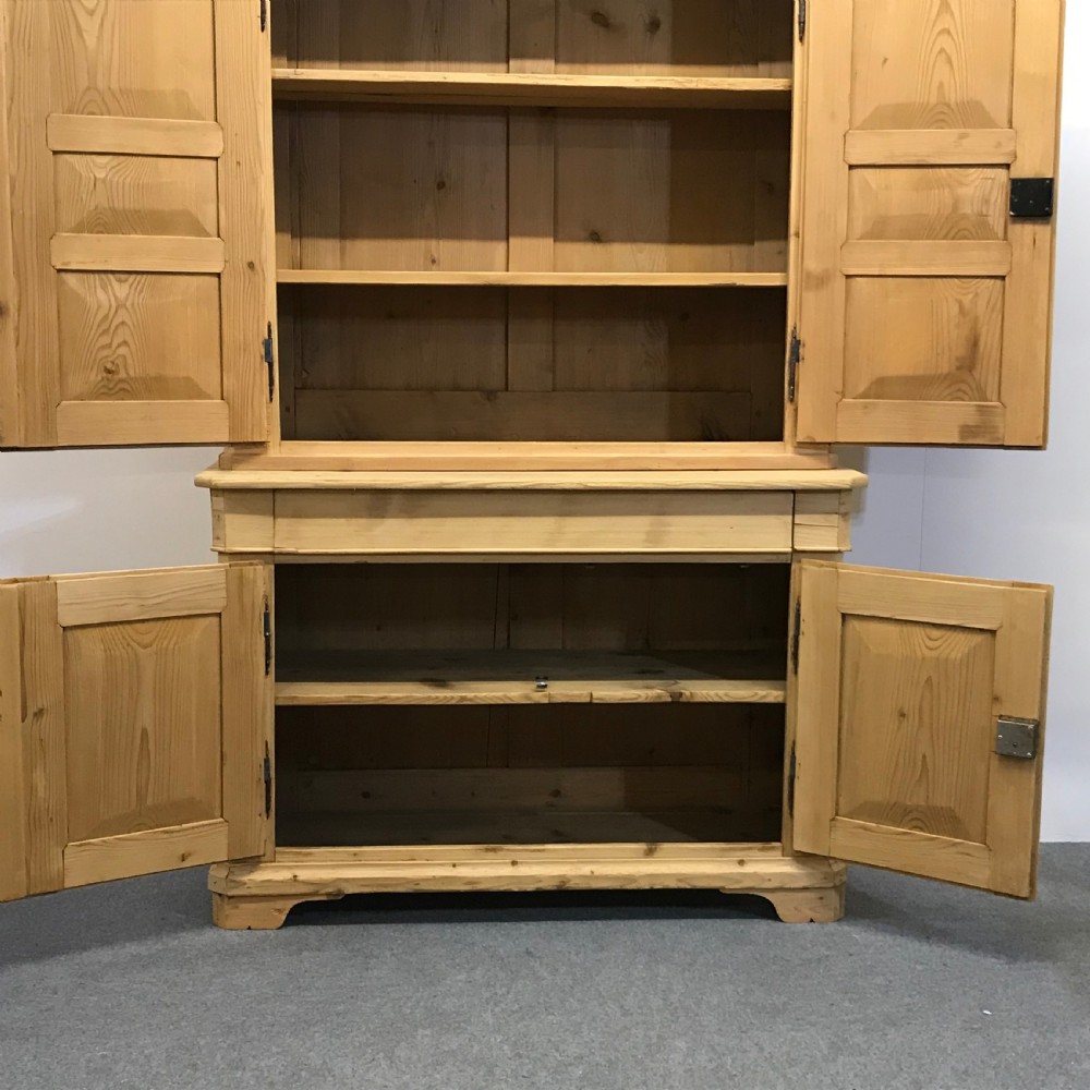 Stunning 19th Century Large French Pine Housekeepers Cupboard  View VIII