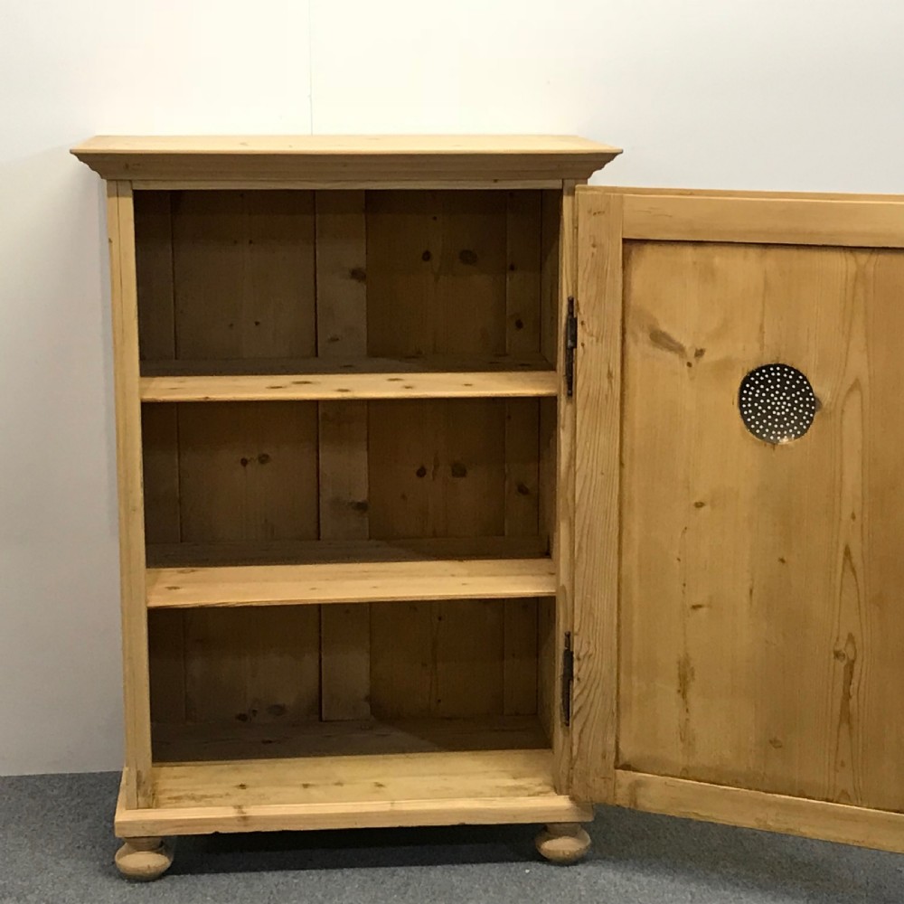 Antique Pine Farmhouse Kitchen Food Store Cupboard  View III