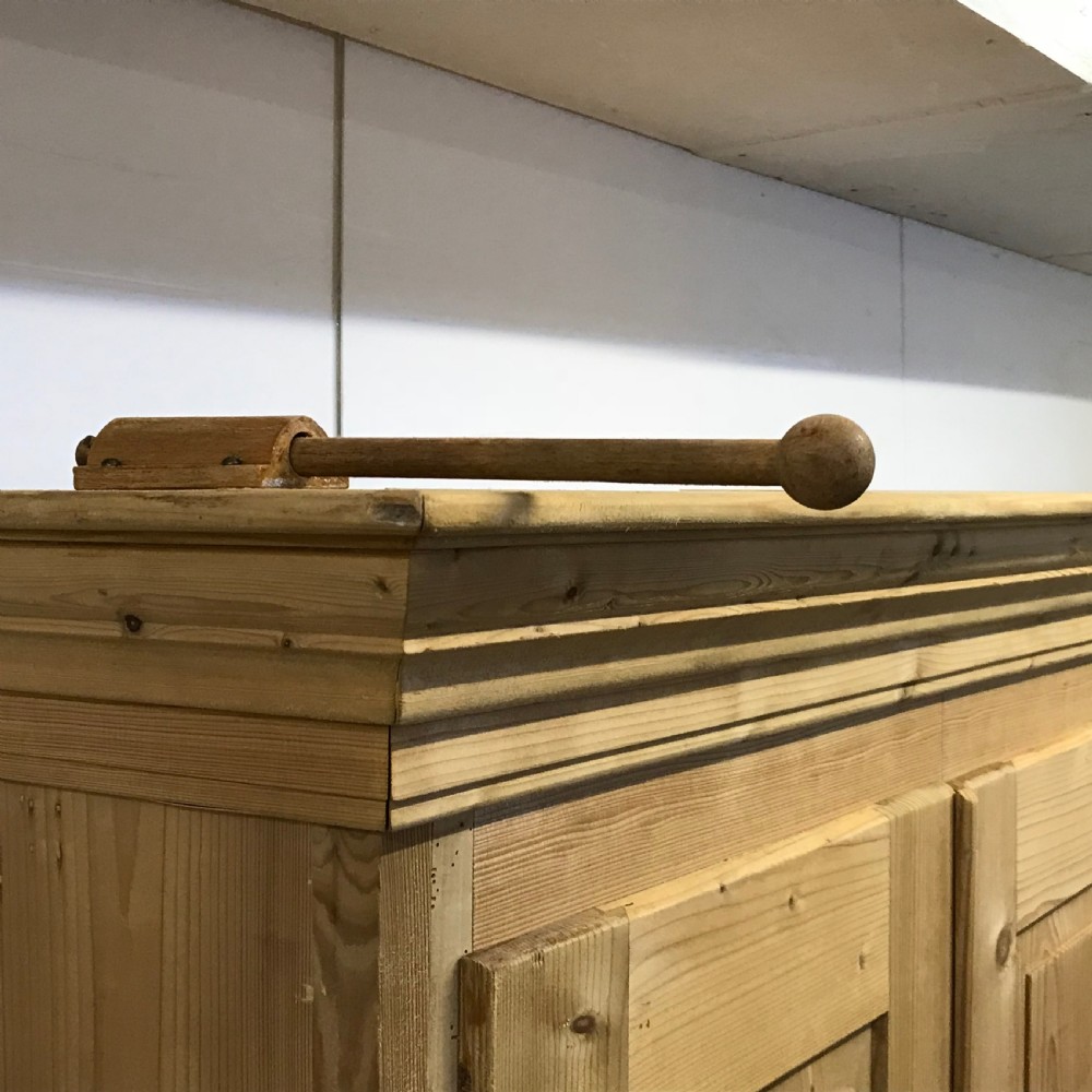 Small Double Antique Pine Wardrobe  View IV