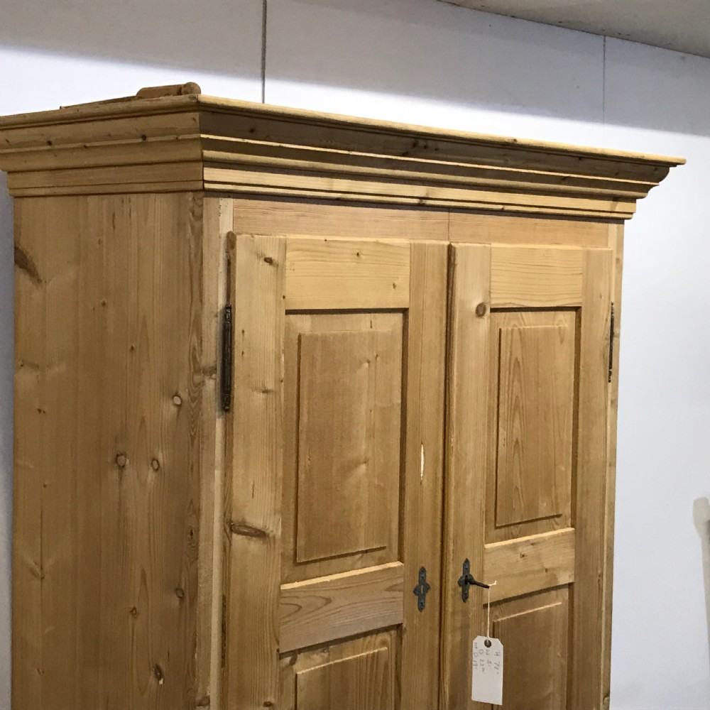 Small Double Antique Pine Wardrobe  View VI