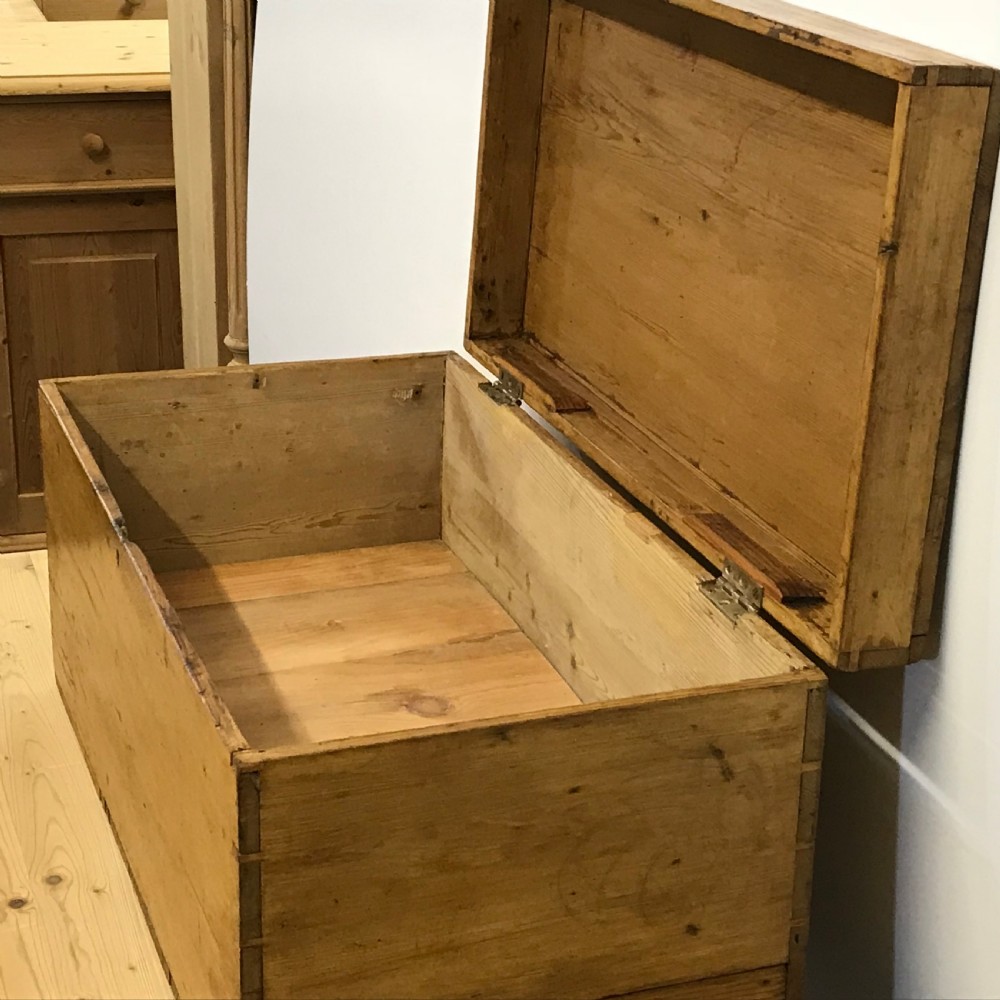 CHARMING VICTORIAN PINE TOY BOX  View VI