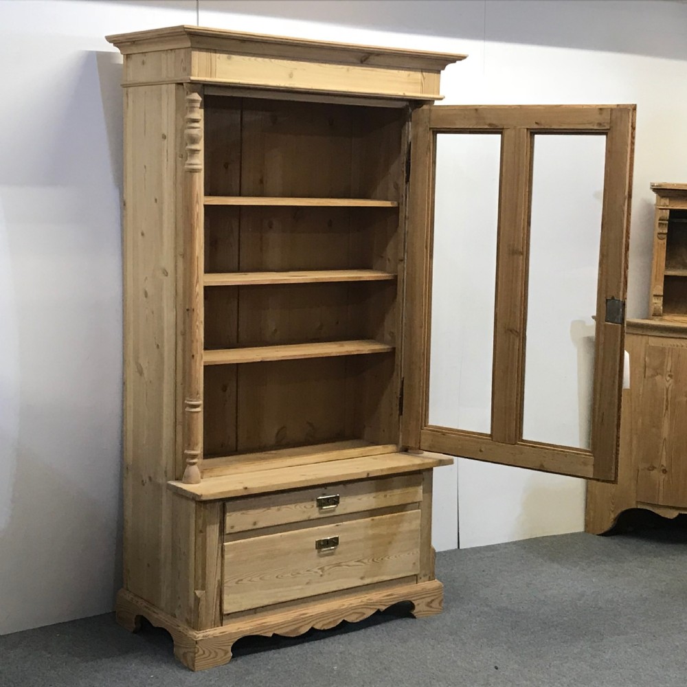 Antique Danish Pine Display Cabinet  View II