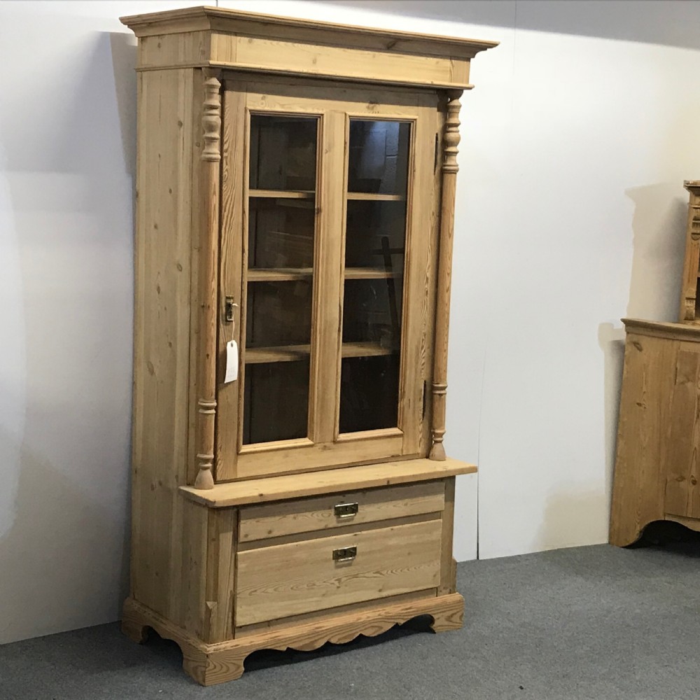 Antique Danish Pine Display Cabinet  View III