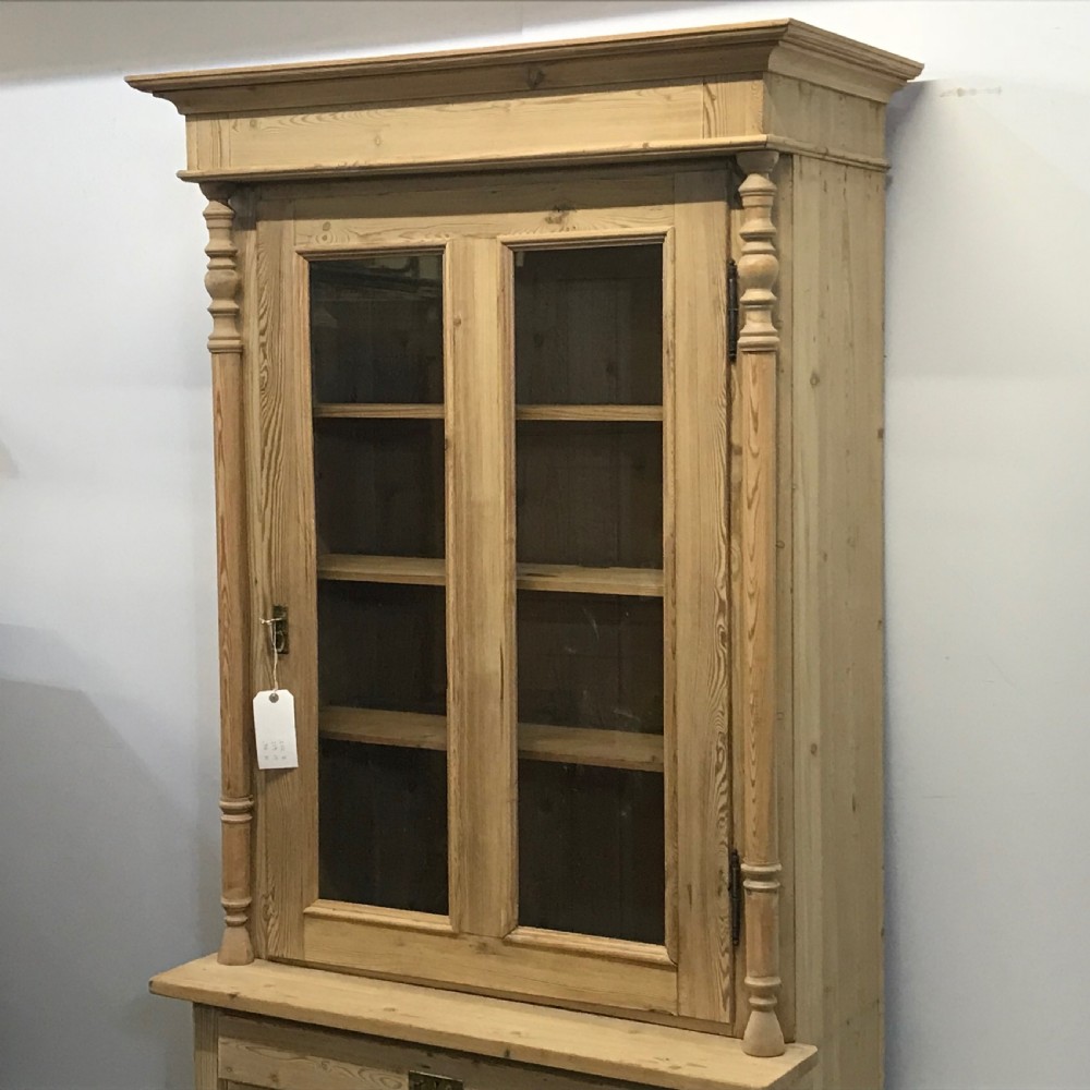 Antique Danish Pine Display Cabinet  View IV