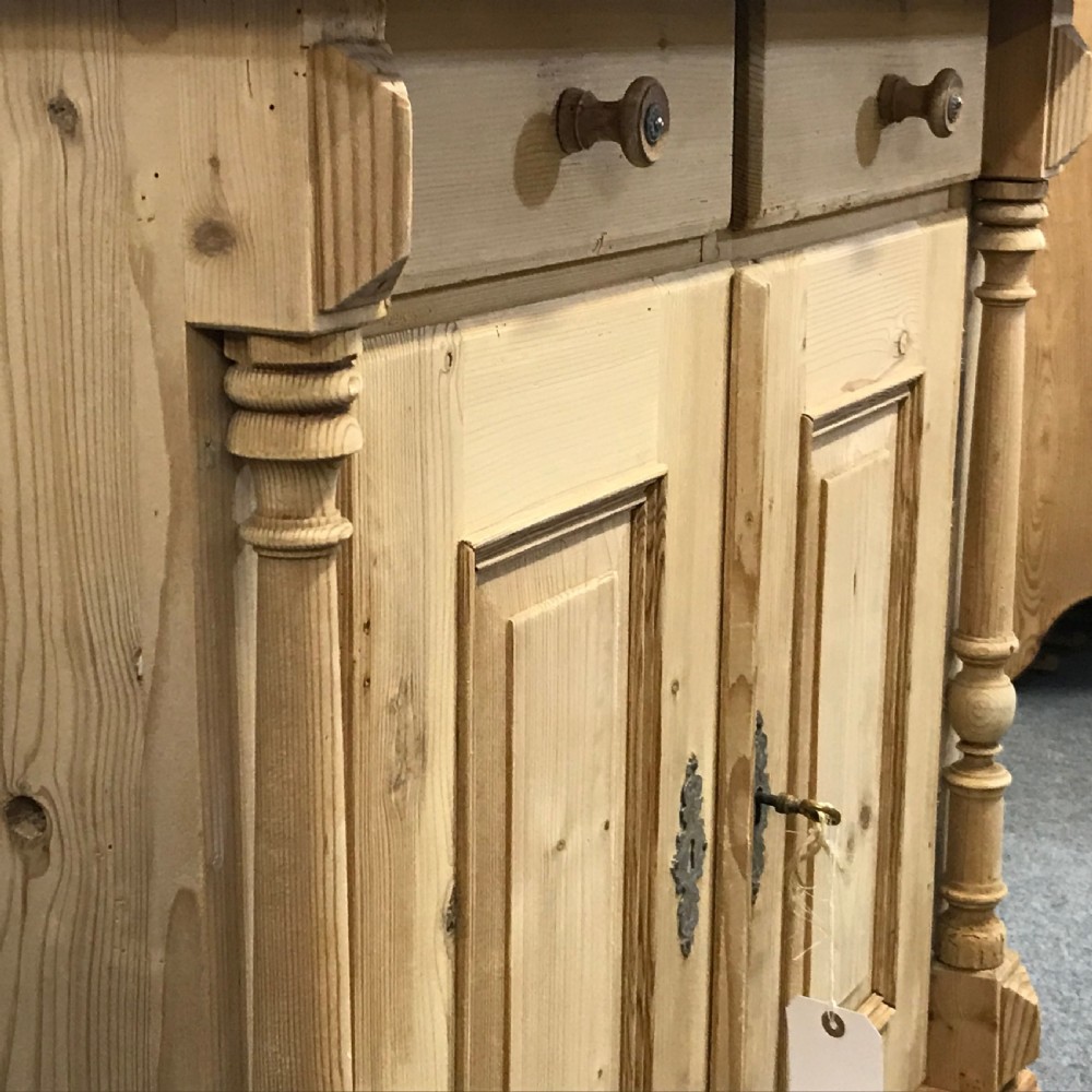 Small Old Pine Bedside Cupboard  View VI