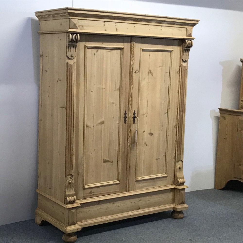 LARGE CHILDREN'S ANTIQUE PINE WARDROBE WHICH DISMANTLES  View IV