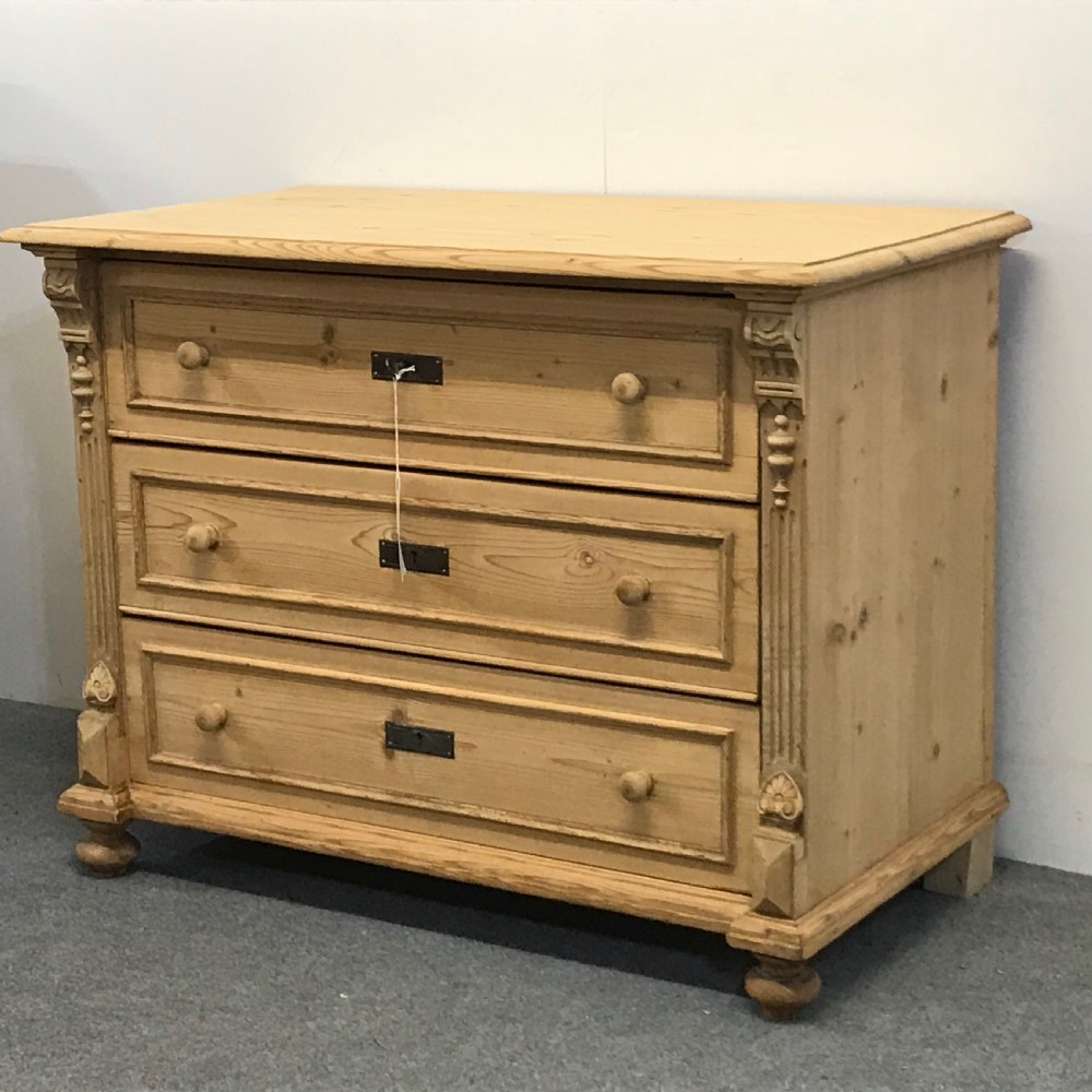 ANTIQUE PINE CHEST OF DRAWERS C.1915 View III