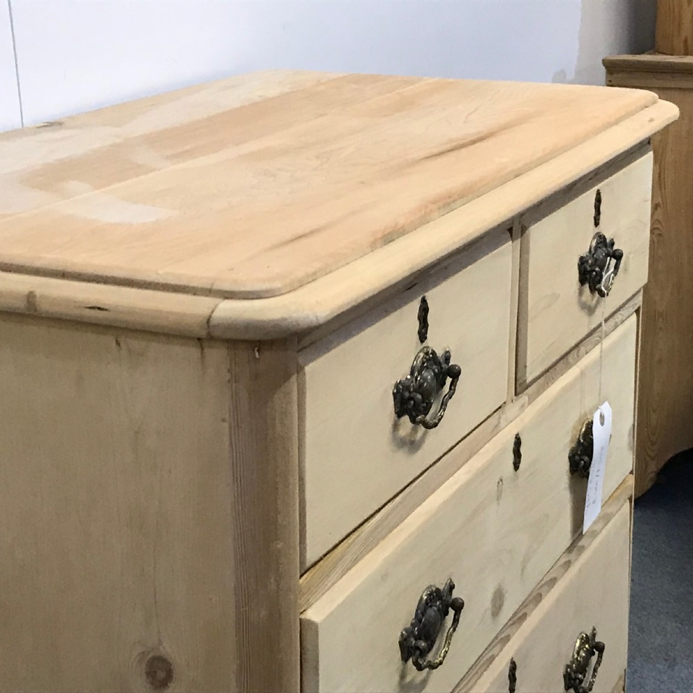 Tall Edwardian Pine Chest of Drawers View VI