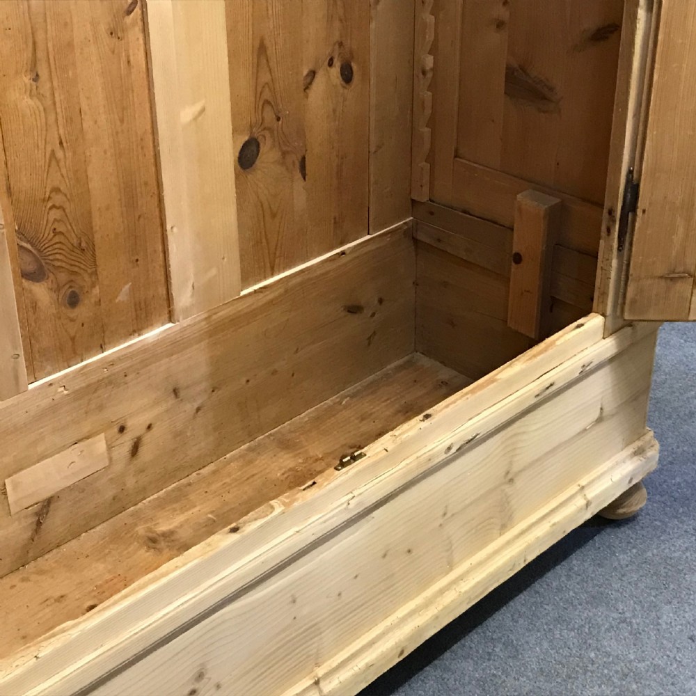 Large Antique Pine Double Wardrobe  View III