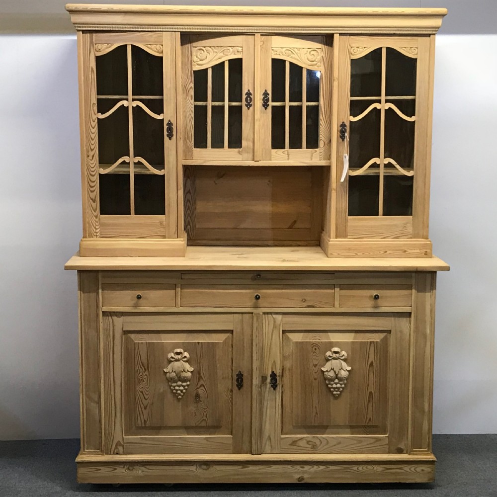 LARGE ANTIQUE PINE  DISPLAY DRESSER