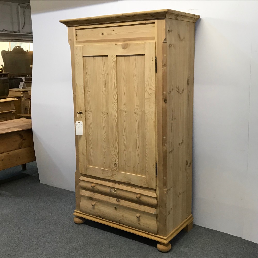 TALL & SLENDER ANTIQUE PINE DANISH LINEN CUPBOARD View VII