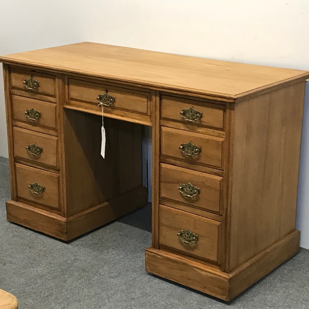 Antique Satin Walnut Office Desk View VI
