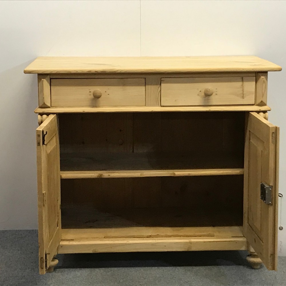 Small Antique Pine Farmhouse Cupboard View II