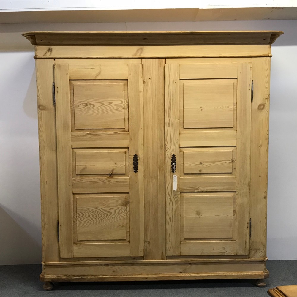 Extremely Large Antique Pine Wardrobe - Dismantles