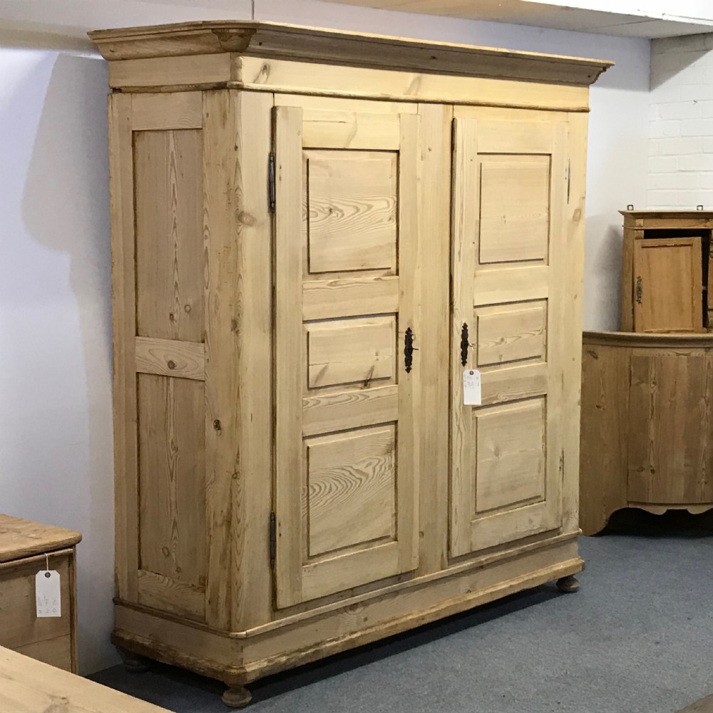 Extremely Large Antique Pine Wardrobe - Dismantles View II