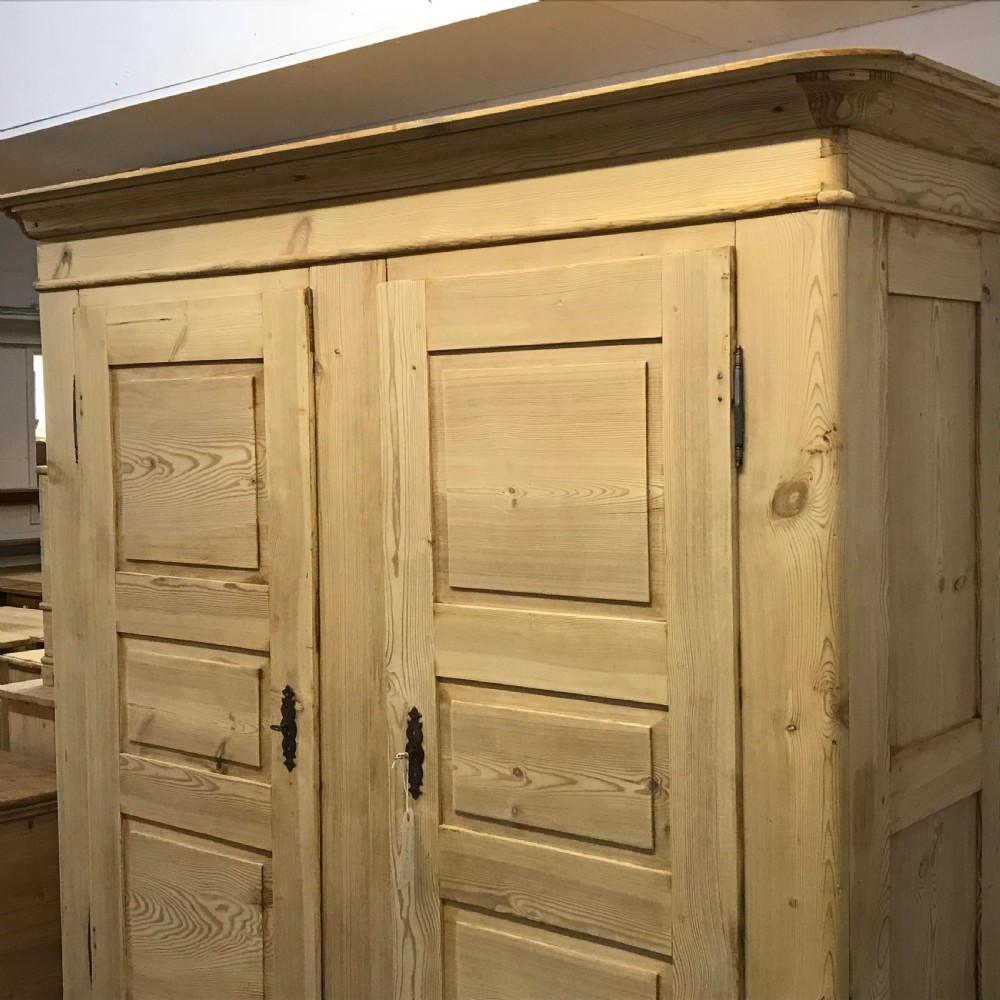 Extremely Large Antique Pine Wardrobe - Dismantles View III
