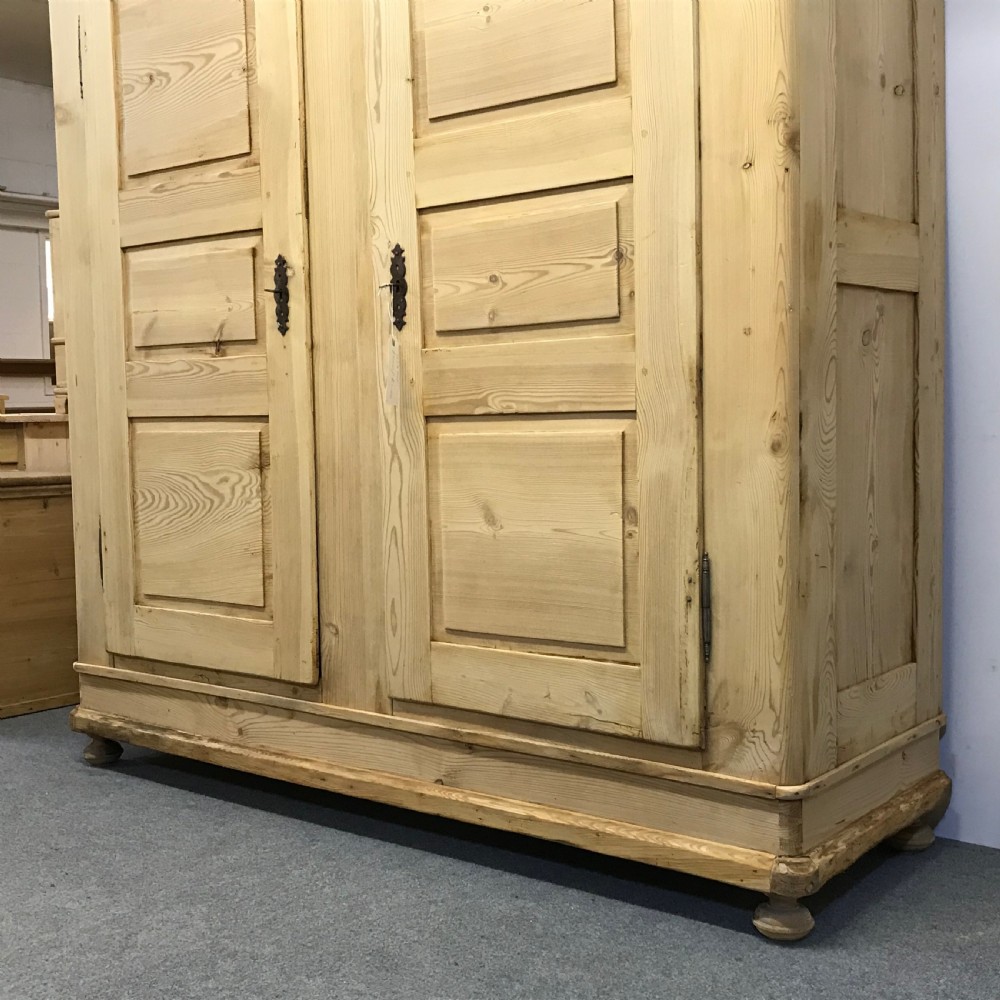 Extremely Large Antique Pine Wardrobe - Dismantles View IV