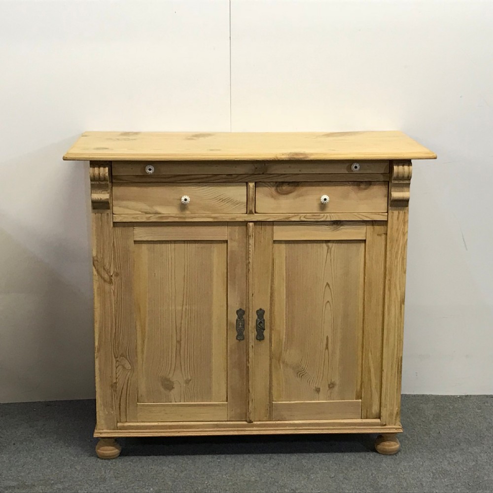 Small Antique Pine Kitchen Farmhouse Cupboard