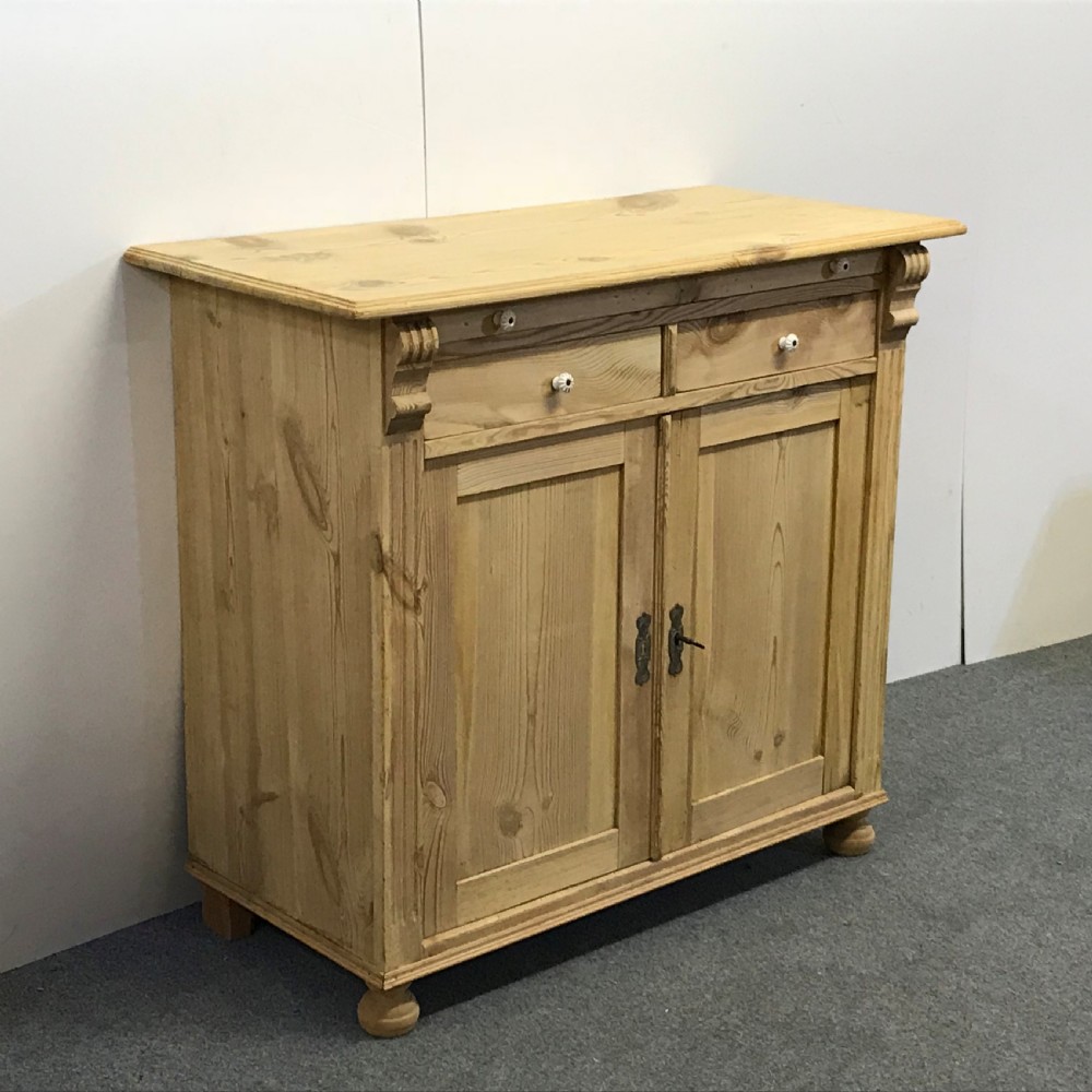 Small Antique Pine Kitchen Farmhouse Cupboard View II